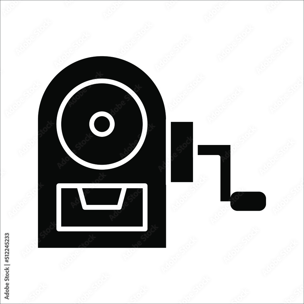 Pencil sharpener icon. Premium quality isolated on white background. sharpen element in trendy style. Pencil sharpener icon. Premium quality isolated on white background. sharpen element in trendy style.