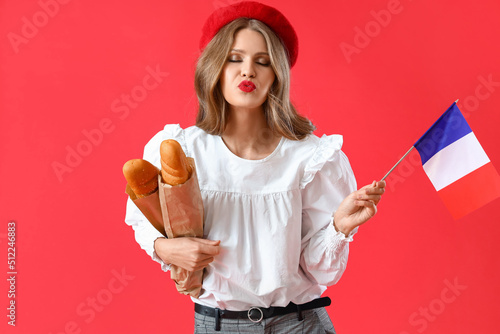 Beautiful young woman with ...