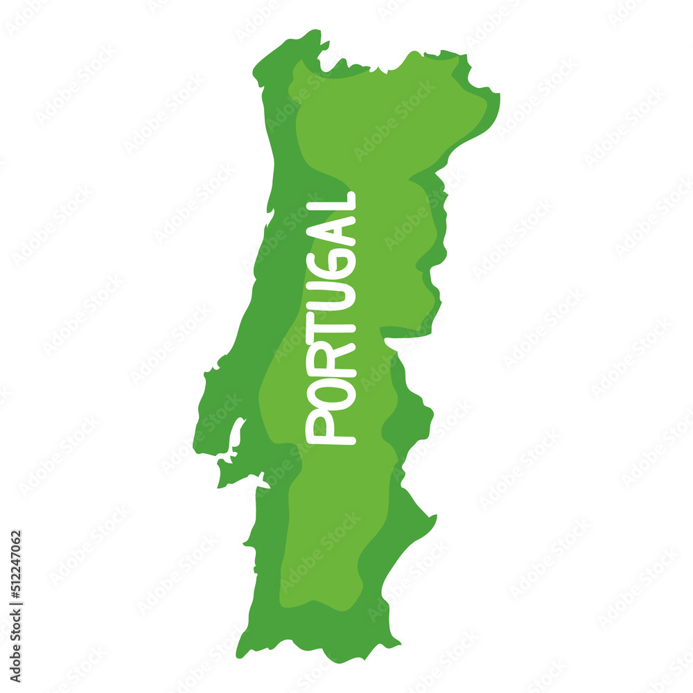 portugal green map