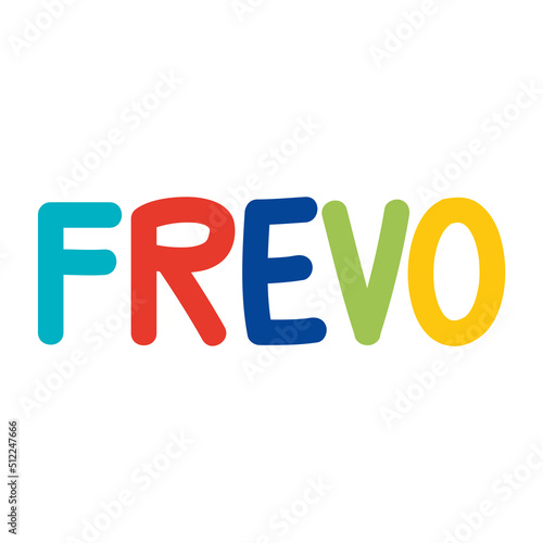 frevo party lettering
