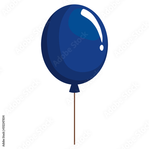blue balloon helium float