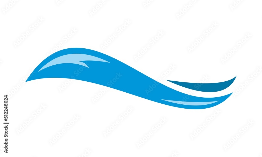 blue water wave icon