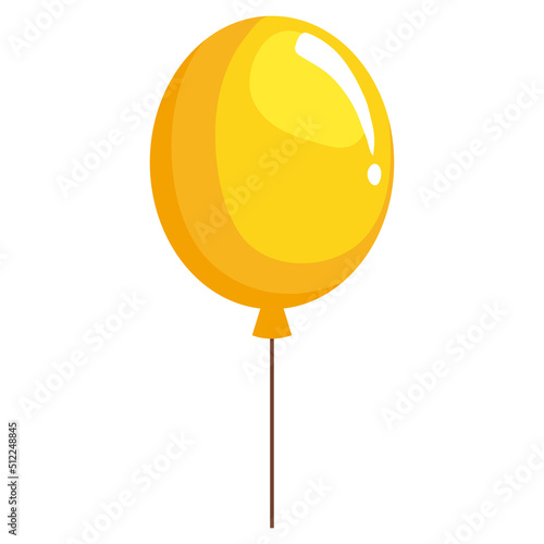 yellow balloon helium float