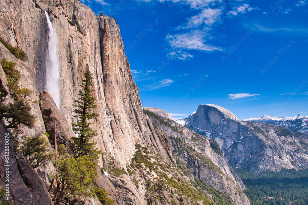 Yosemite Falls and Half Dome, Yosemite National Park, USA
