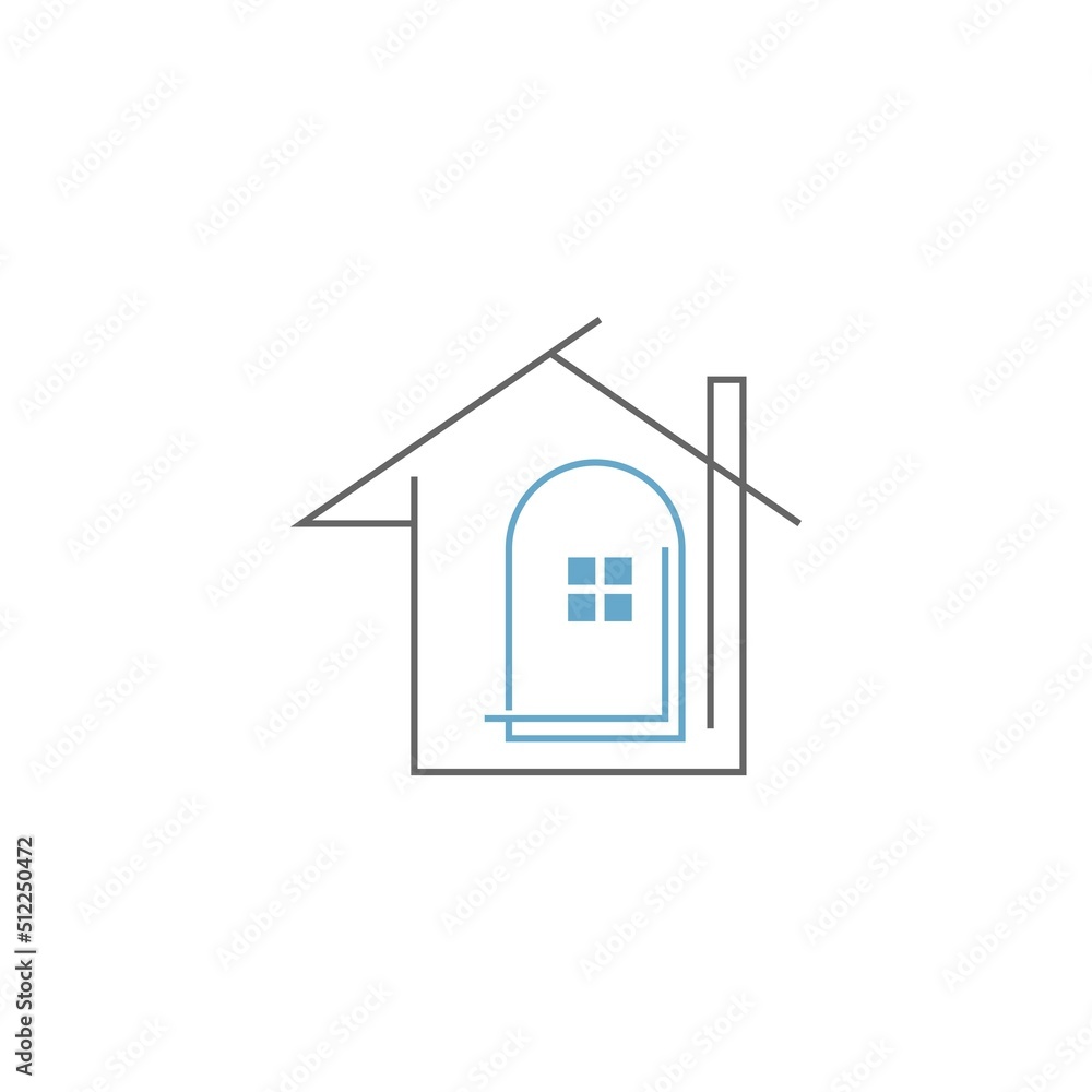 Window icon logo illustration vector Window icon logo illustration vector