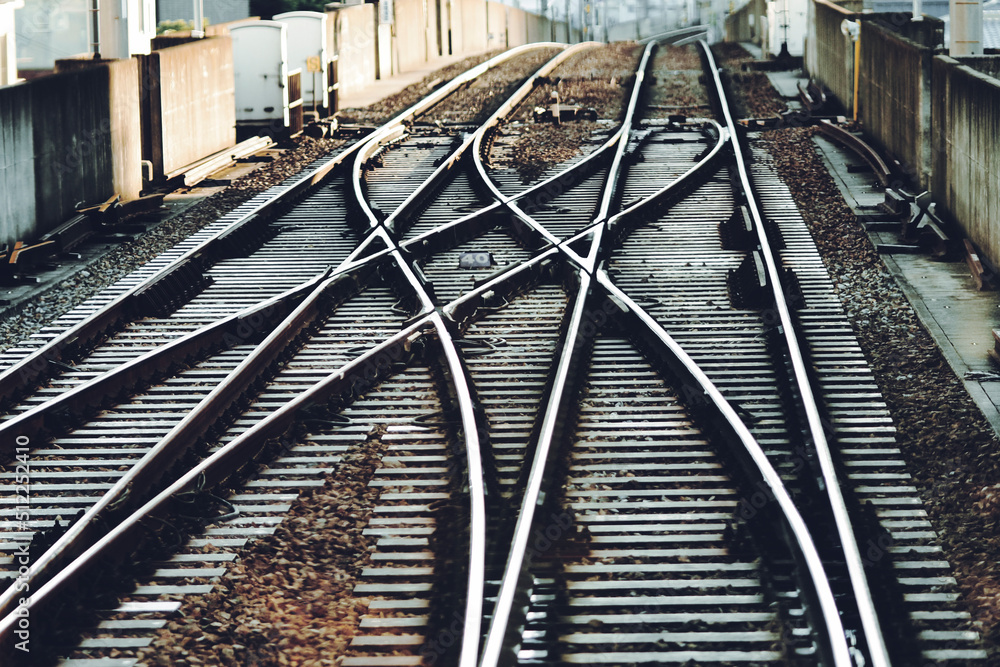 Fototapeta premium 電車の線路