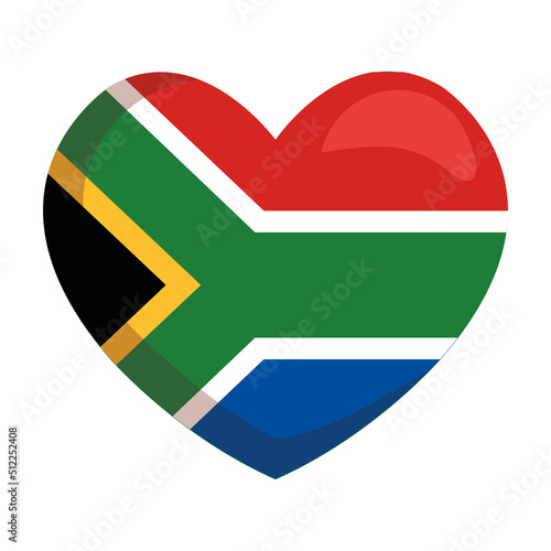 heritage flag in heart