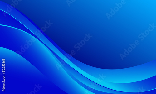 futuristic blue wave background template