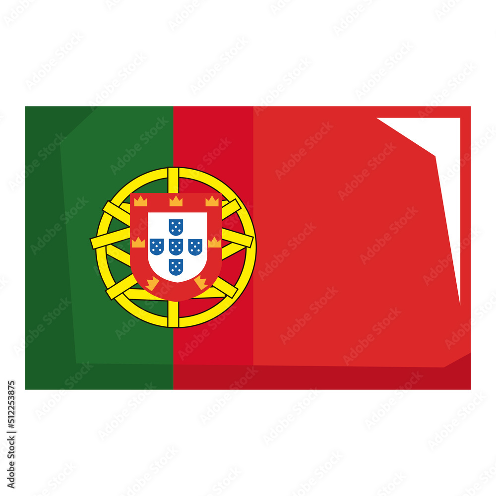 Obraz premium potugal country flag