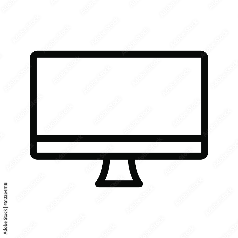 Display icon. monitor sign. vector illustration Display icon. monitor sign. vector illustration