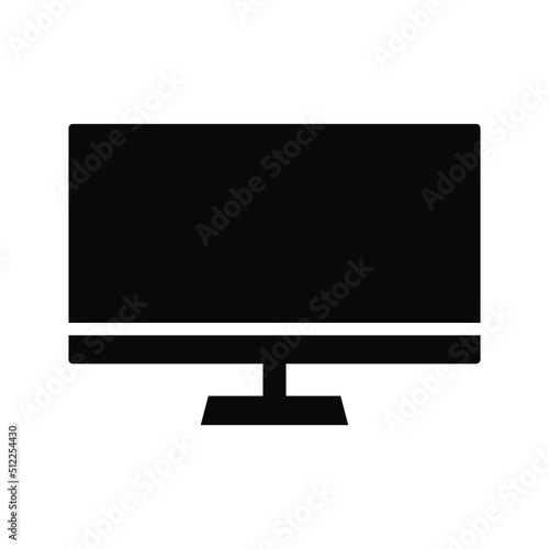 Display icon. monitor sign. vector illustration