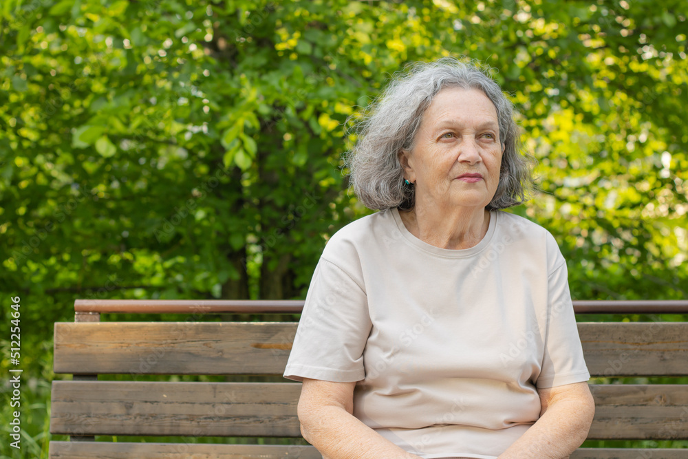 Sad elderly woman reflects on life. Wrinkles on the face, gray hair. Retirement age. Sad elderly woman reflects on life. Wrinkles on the face, gray hair. Retirement age.