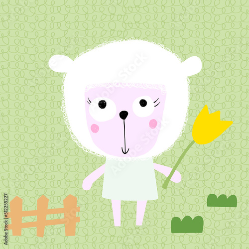 ひつじ　sheep　動物　animal　manga