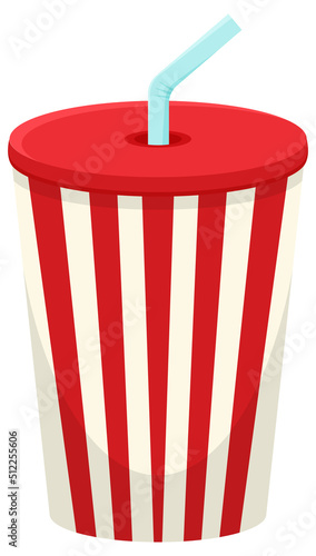 Isolated junk food paper cup