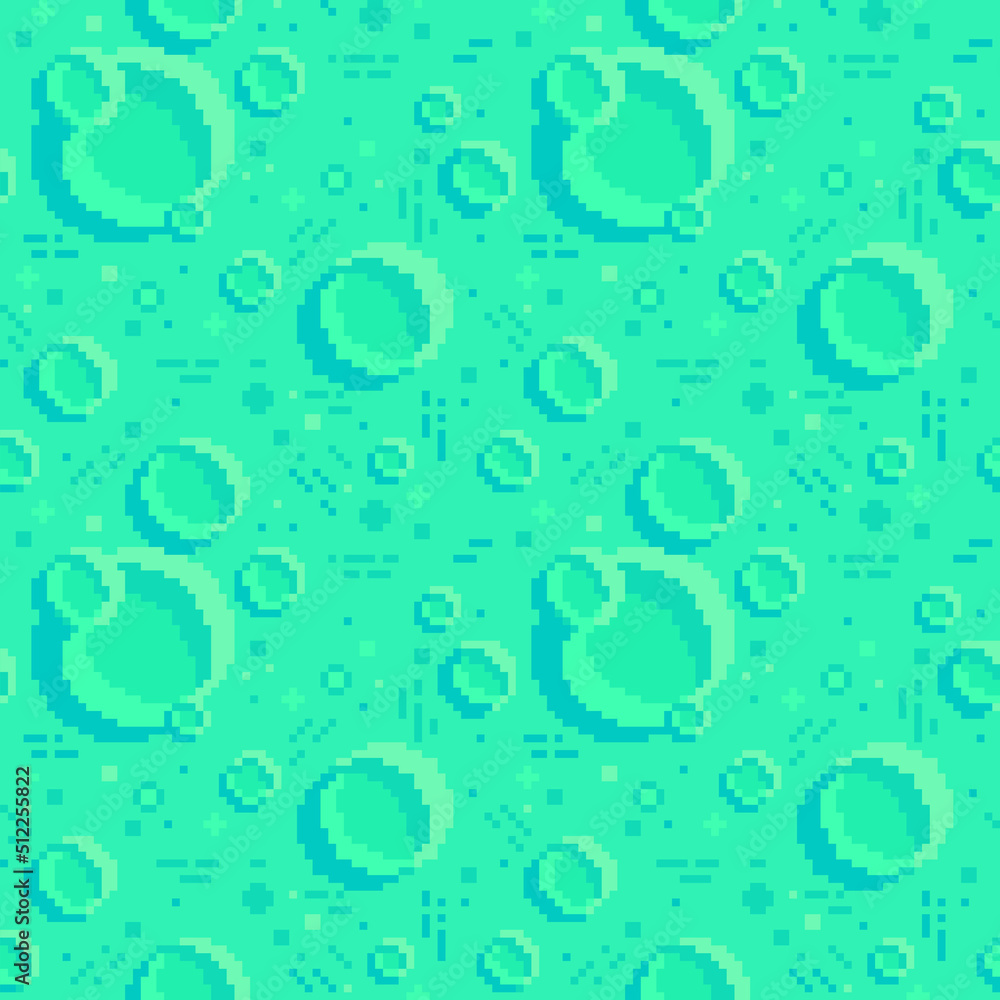 Pixel art moon surface. Crater texture seamless tile backdrop Stock ...