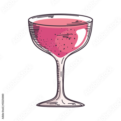 pink cocktail drink cup