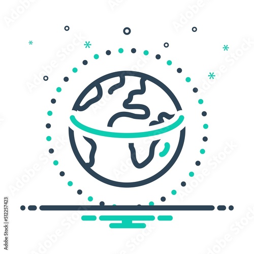 Mix icon for longitude