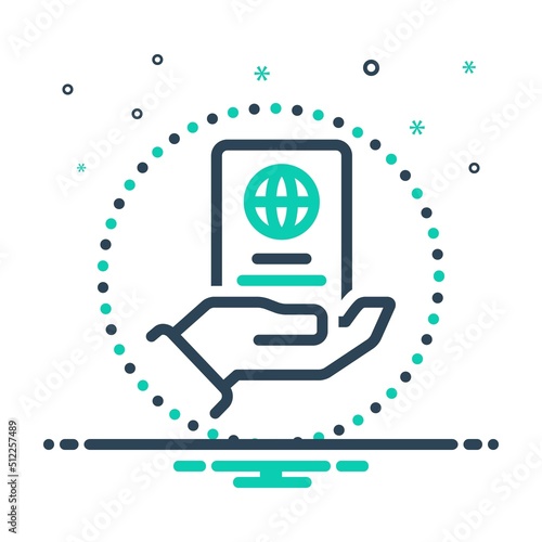 Mix icon for citizenship