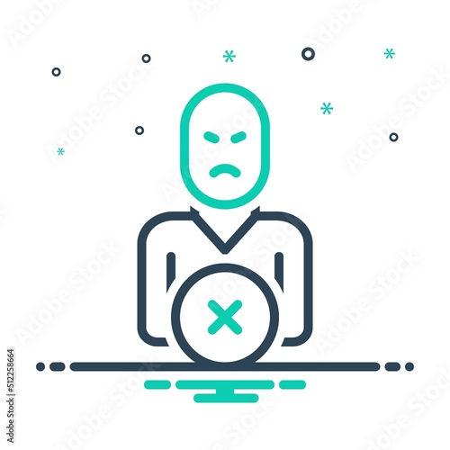 Mix icon for denial
