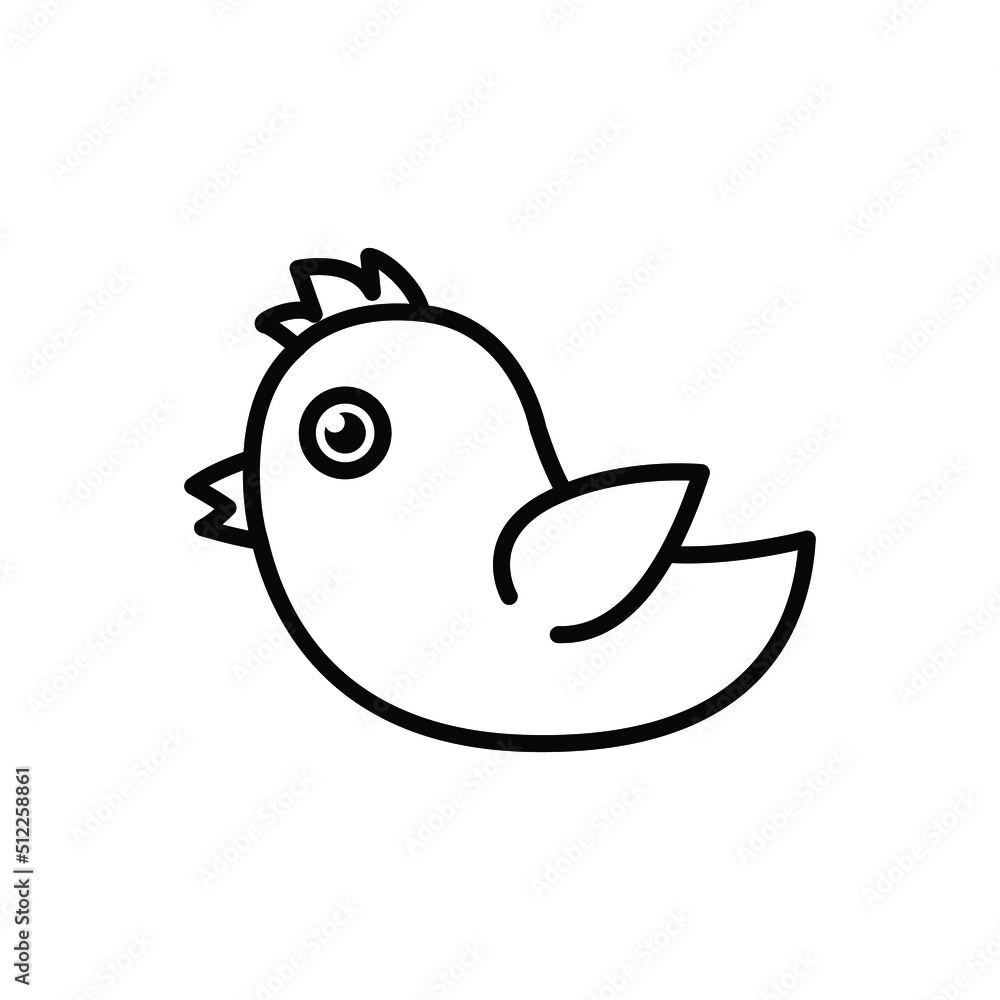 Bird icon vector graphic illustration Bird icon vector graphic illustration