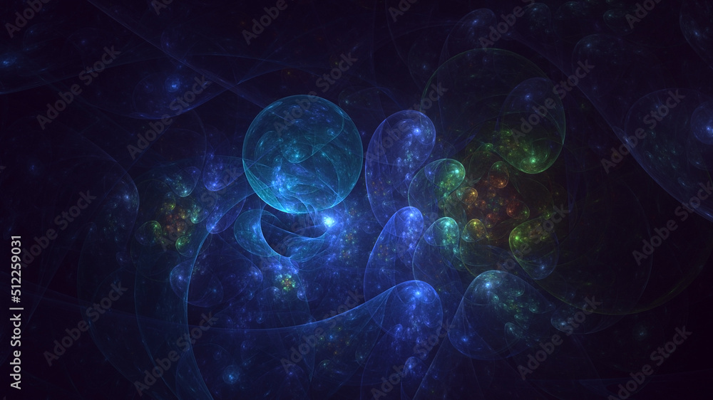 3D rendering abstract multicolor fractal light background 3D rendering abstract multicolor fractal light background