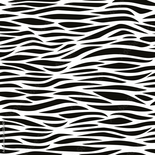 Abstract black and white textured pattern, seamless background. 