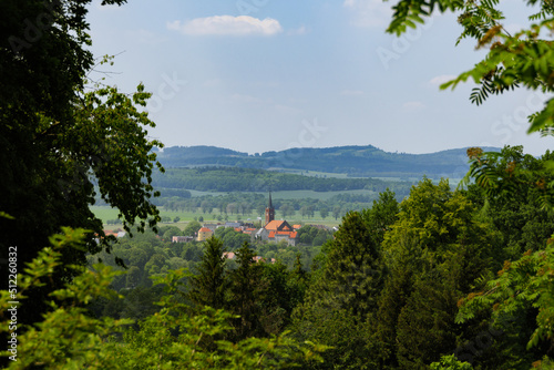 widok na miasto Niemcza w Polsce