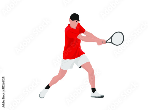 tennis player high vector © kris