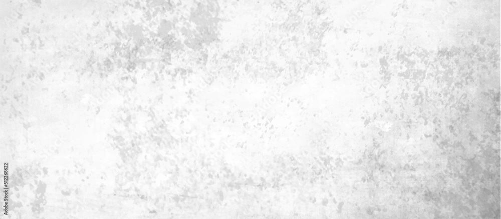 White gray grey stone concrete texture wall wallpaper. white background with gray vintage marbled texture. Dust overlay textured. Grain noise particles. Rusted white effect.