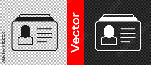 Black Resume icon isolated on transparent background. CV application. Searching professional staff. Analyzing personnel resume. Vector