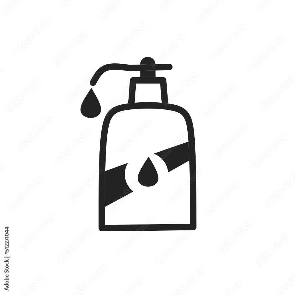 hand sanitizer icon vector with simple design hand sanitizer icon vector with simple design