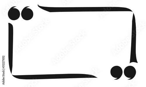 quote icon vector with simple design
