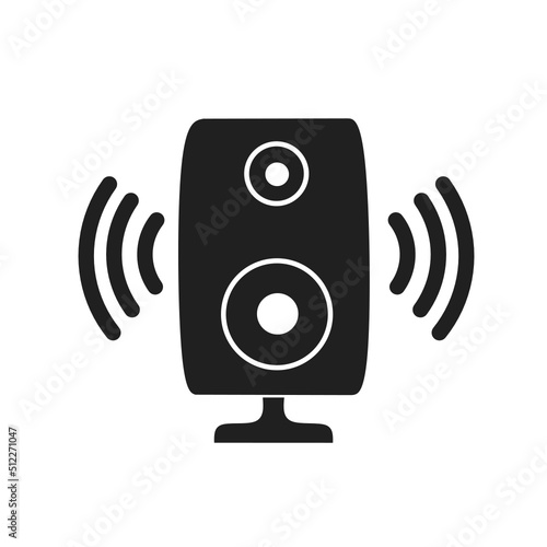 speaker icon with trendy design.sound icon