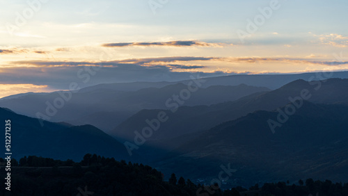 Twilight in Mountains