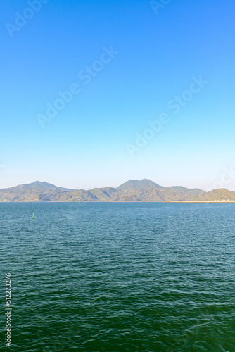 熊本港「海・有明海から観た港景色」金峰山風景
Kumamoto Port 