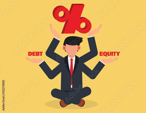 Decide on Debt to Equity. fundamental review financial liabilities and wealth for investor
