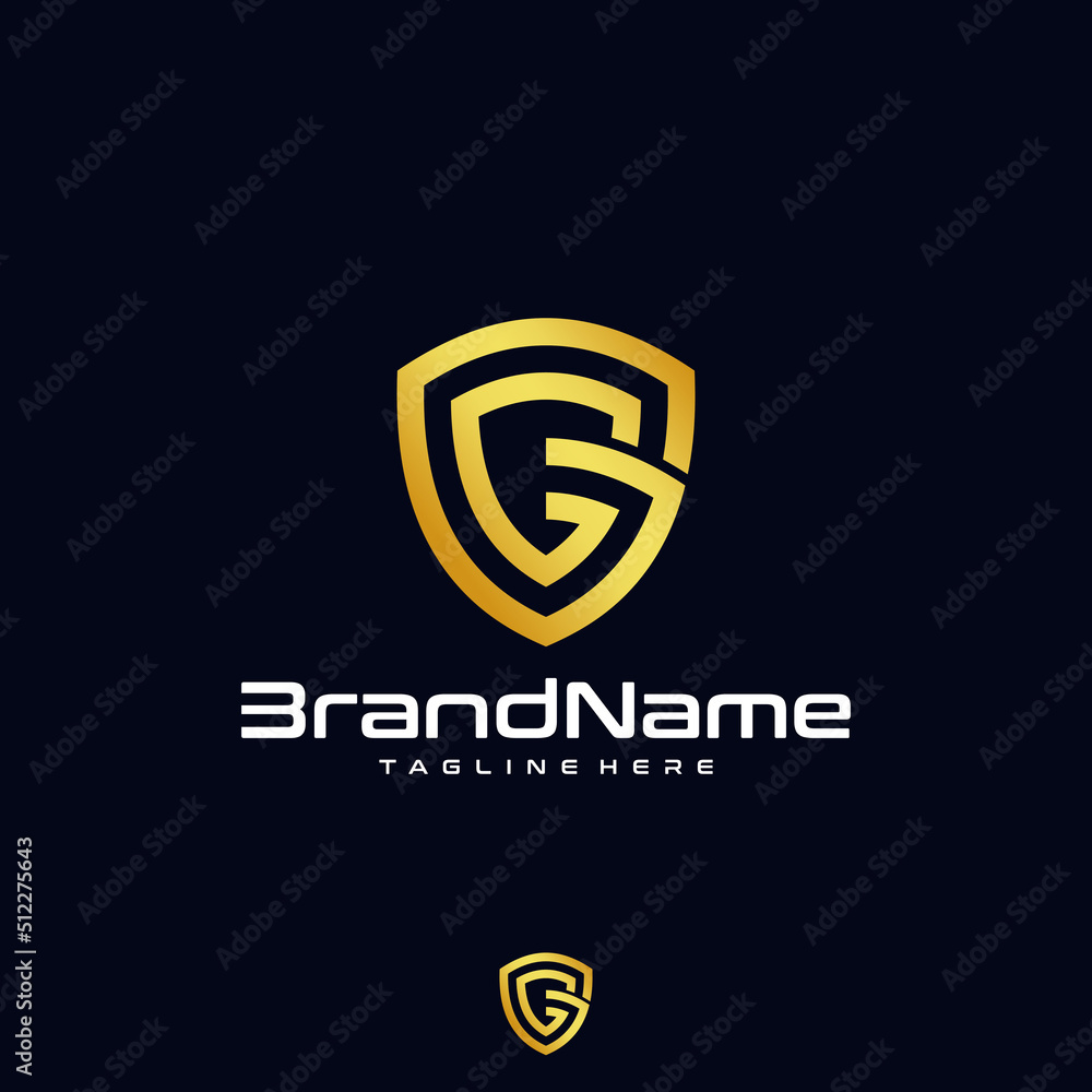letter g shield logo or security shield logo letter g shield logo or security shield logo