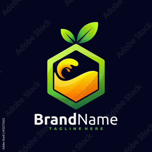 splash orange juice box logo template
