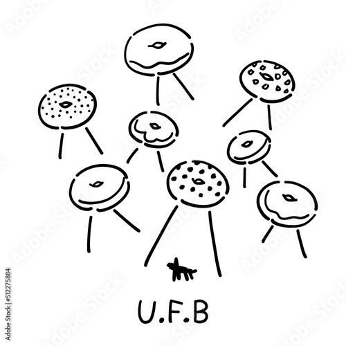Unidentified Flying Bagels - Vector