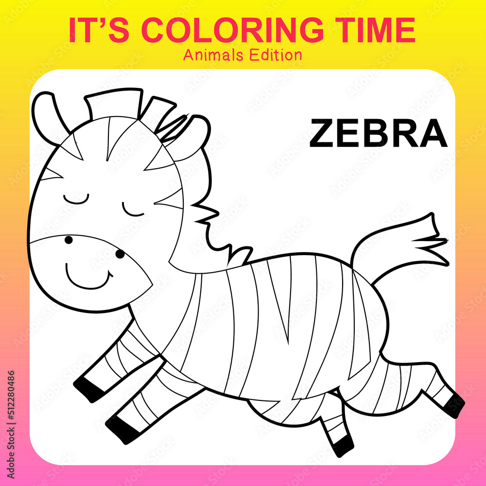 Colouring sheet for children. Printable page for learning. Vector ...