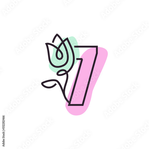 Flower Number 7 Logo
