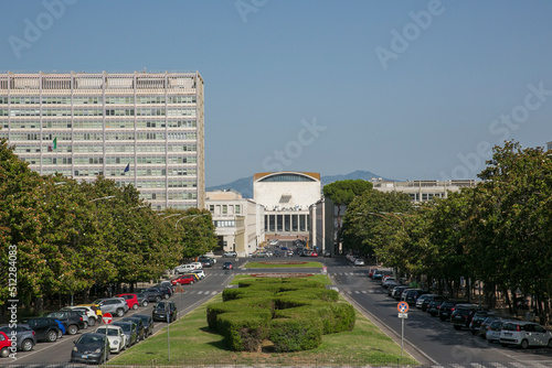 View of the modern EUR district in Rome, built for the Universal Exposition that should have been held in the Capital in 1942.  photo