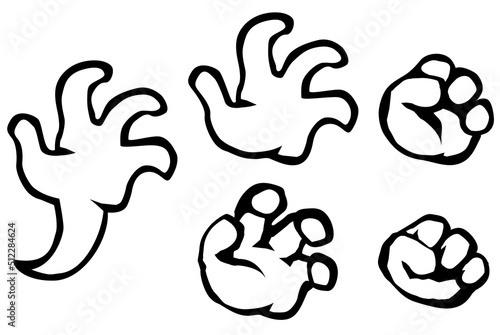 Grabbing Movement Arm Drawing