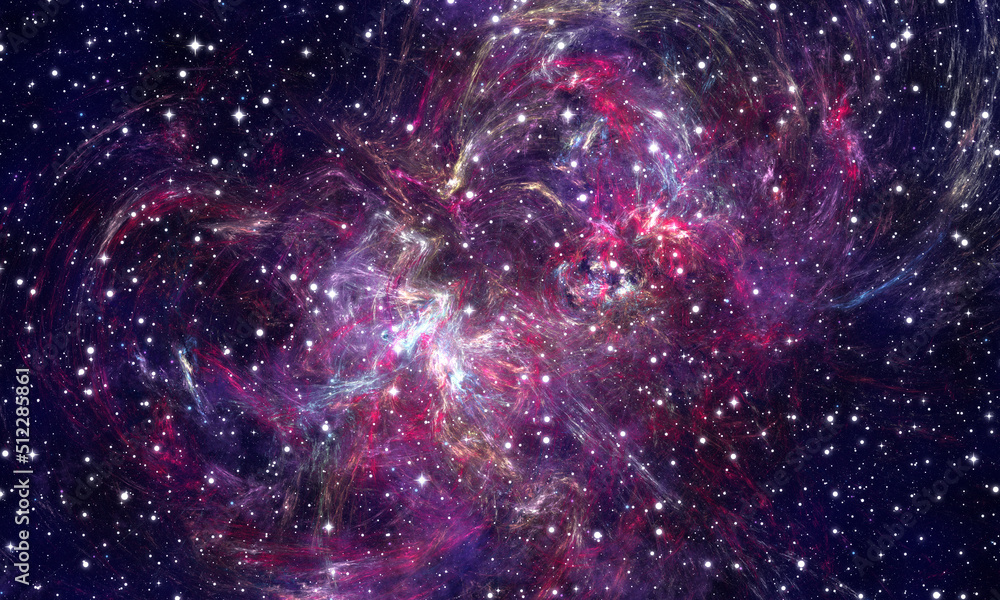 Obraz premium space galaxy background