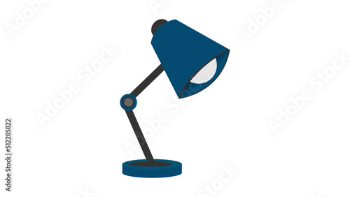 lamp on the table
