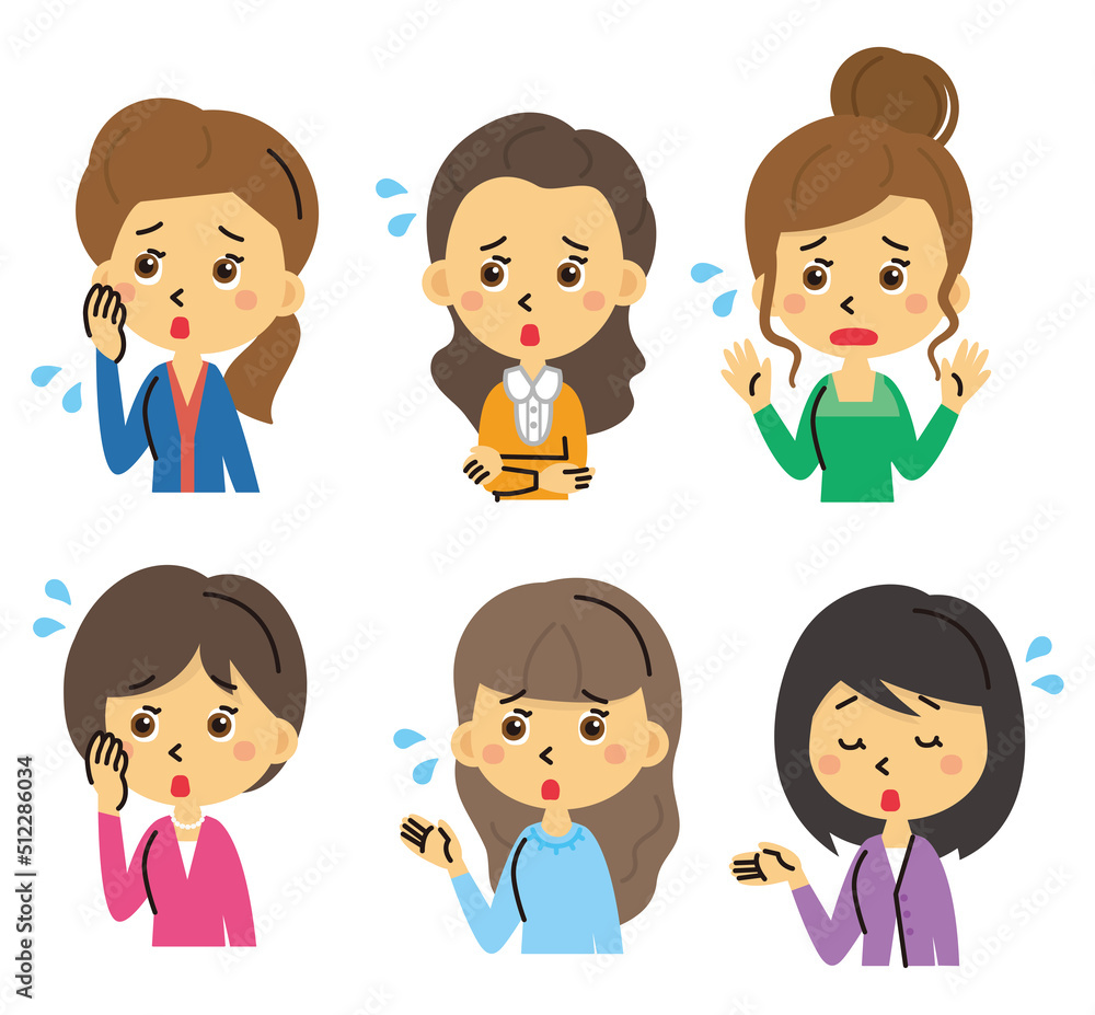 女性 イラスト セット 女性 イラスト セット