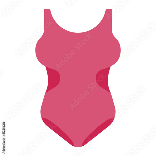 girls swimsuit for summer on transparent background