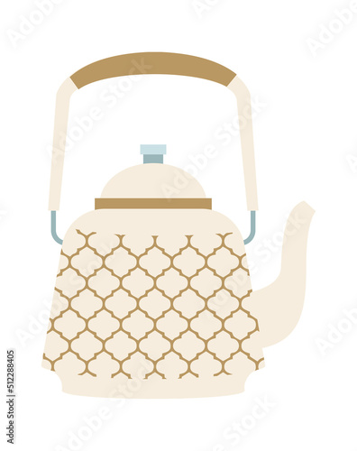 Ceramic Teapot icon. Vector illustration