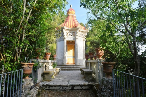 A small temple in the public park of an Italian village in the province of Lecce. photo