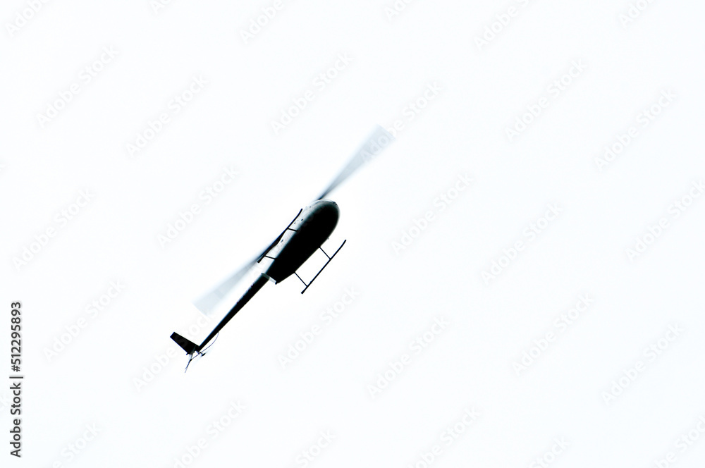 Helicopter silhouette on a white background Helicopter silhouette on a white background